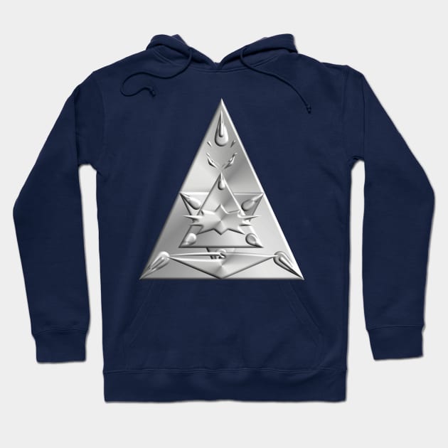 Illuminati all seeing eye Metal Hoodie by Prodanrage2018